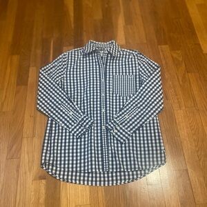 Vineyard Vines Navy and White checkered Shirt